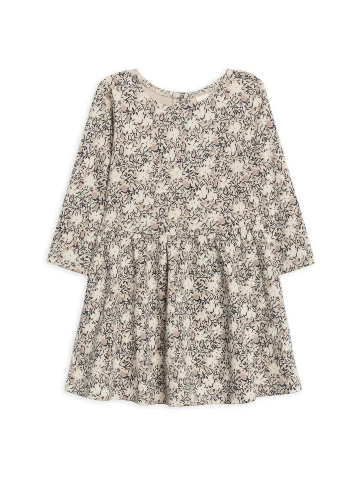 Long Sleeve Stella Swing Dress - Verbena Floral/Wren + Navy image 0