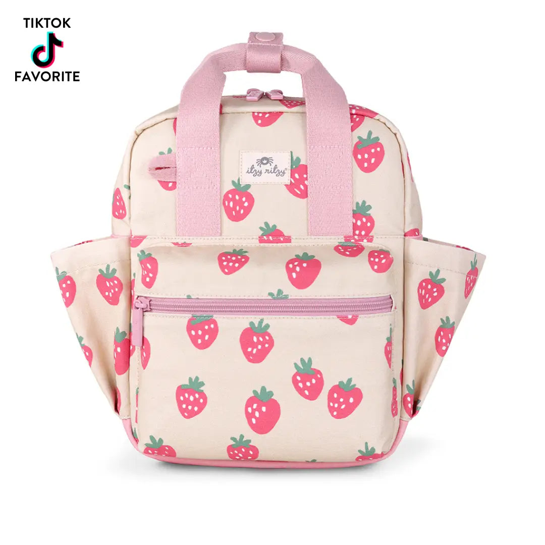 Itzy Bitzy Backpack - Strawberries & Cream