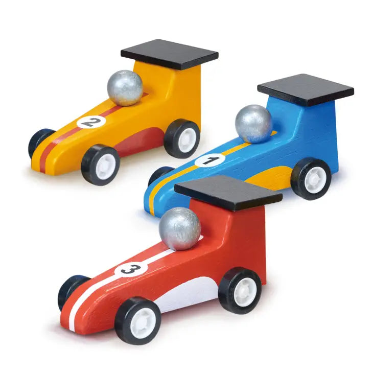 Wooden Pullback Racers image 0