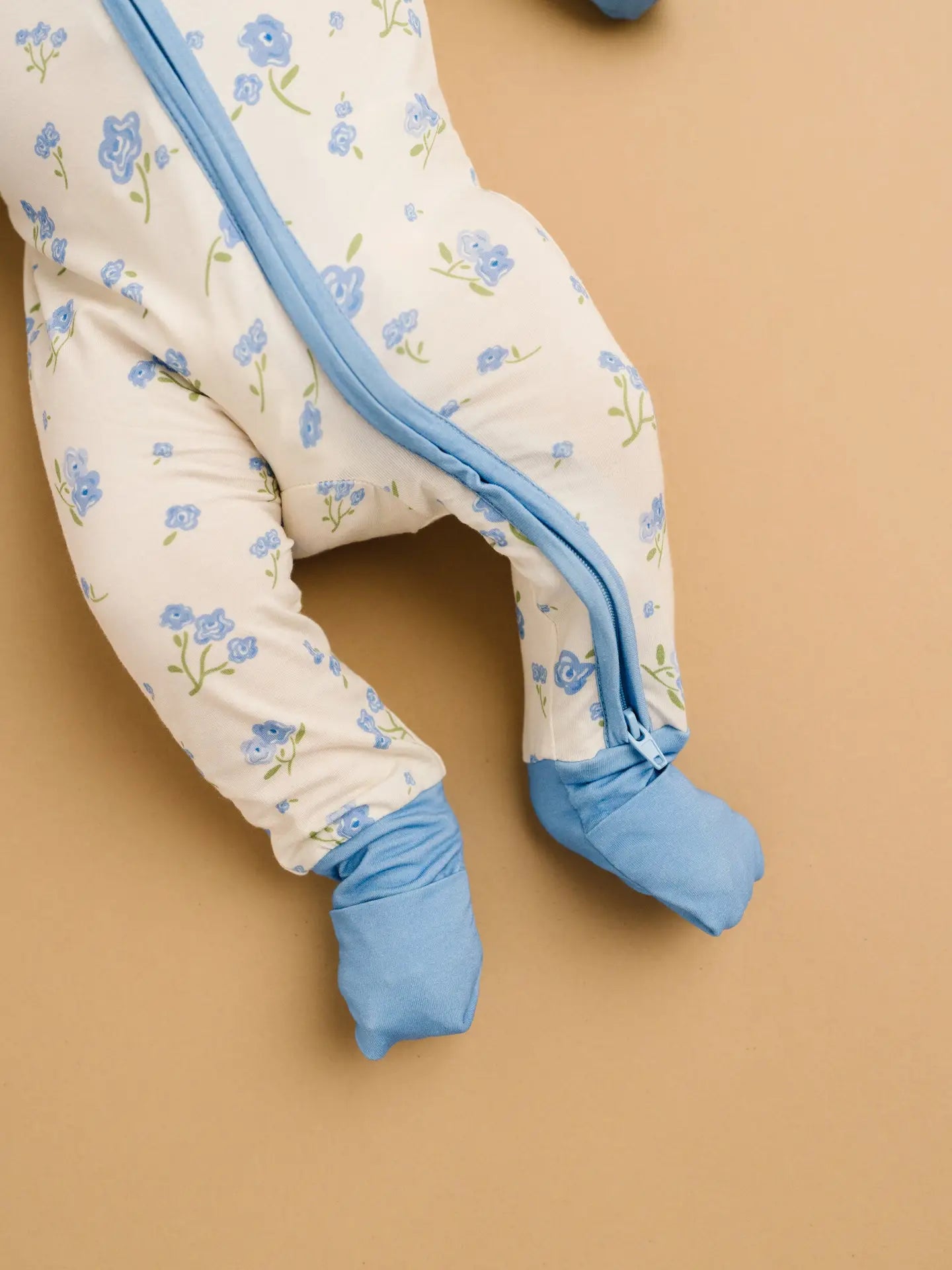 Blue Blooms Convertible Bamboo Sleeper