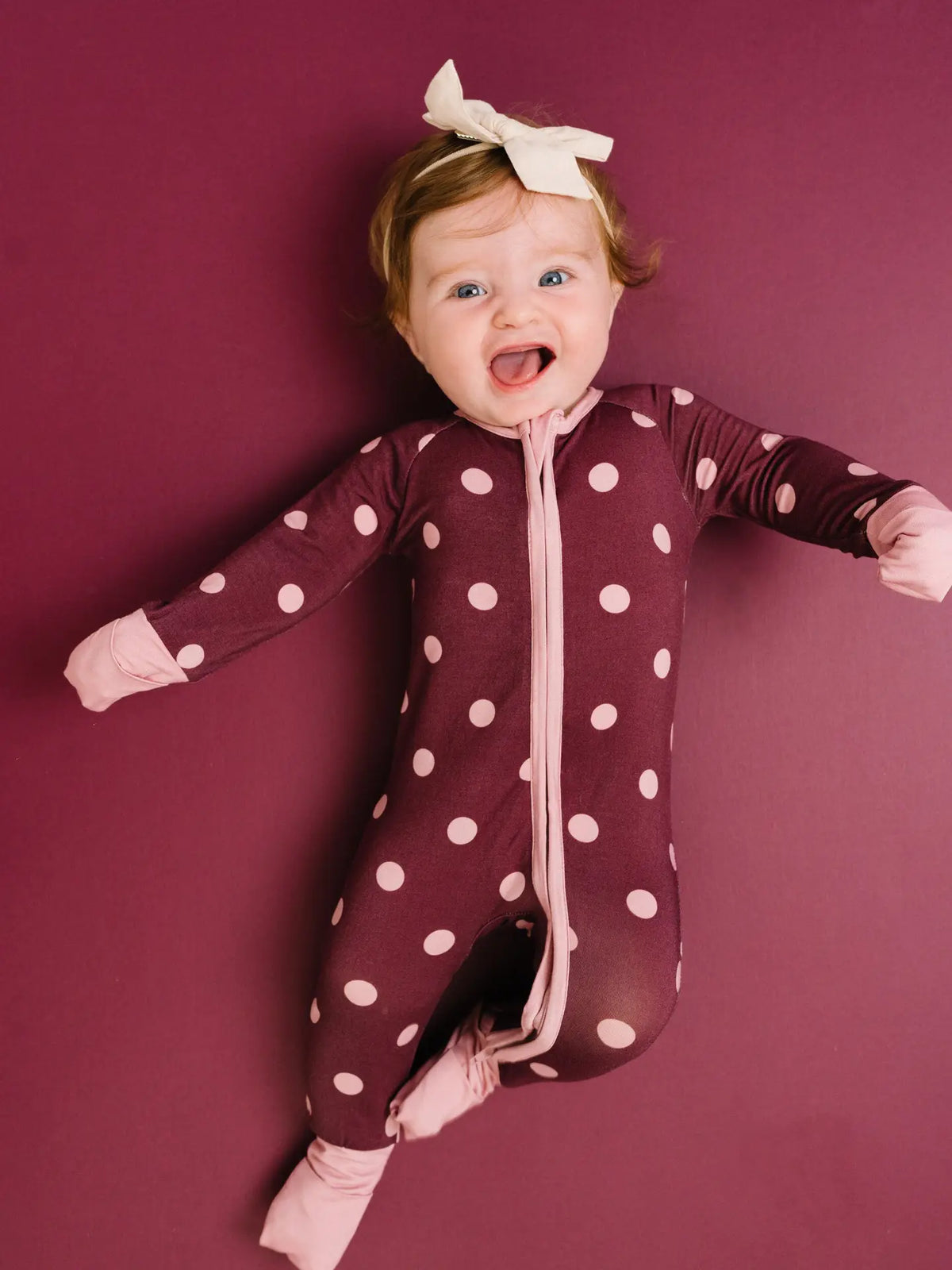 Mulberry Polkadot Convertible Bamboo Sleeper