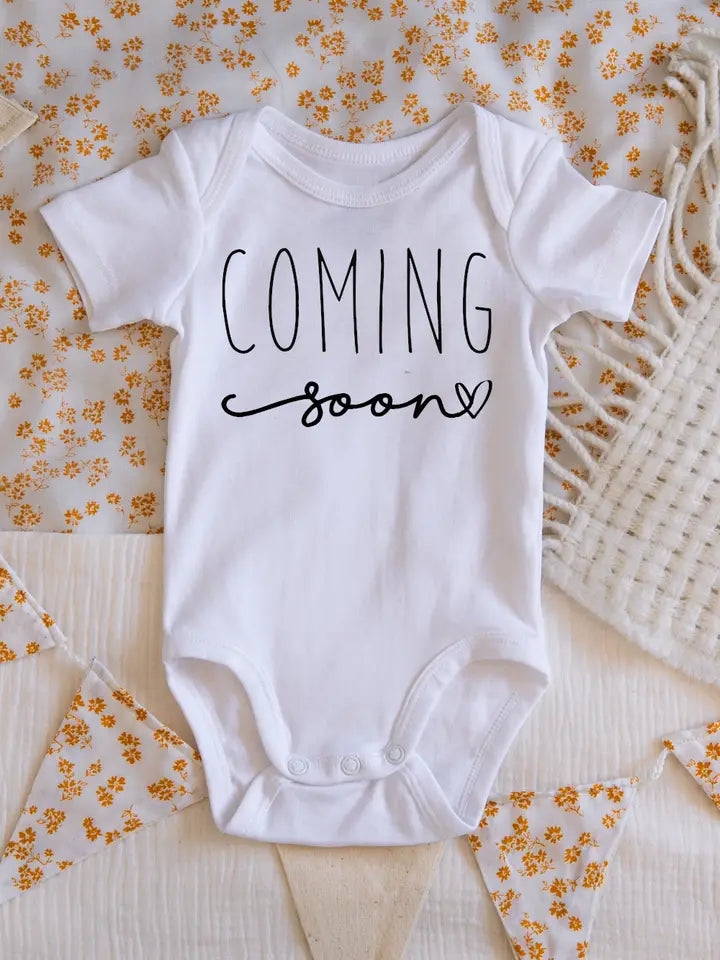 Coming Soon Pregnancy Announcement Onesie image 0