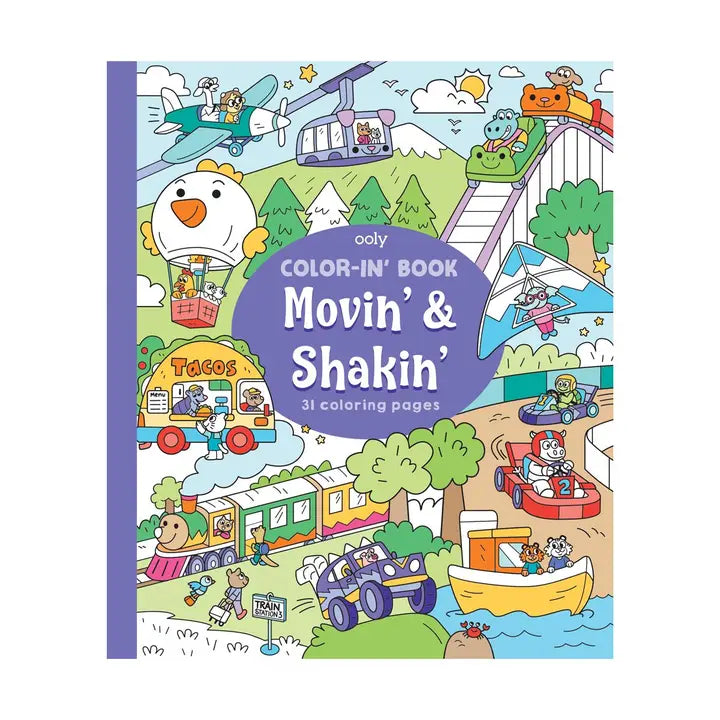 Color-in' Book: Movin' & Shakin' image 0