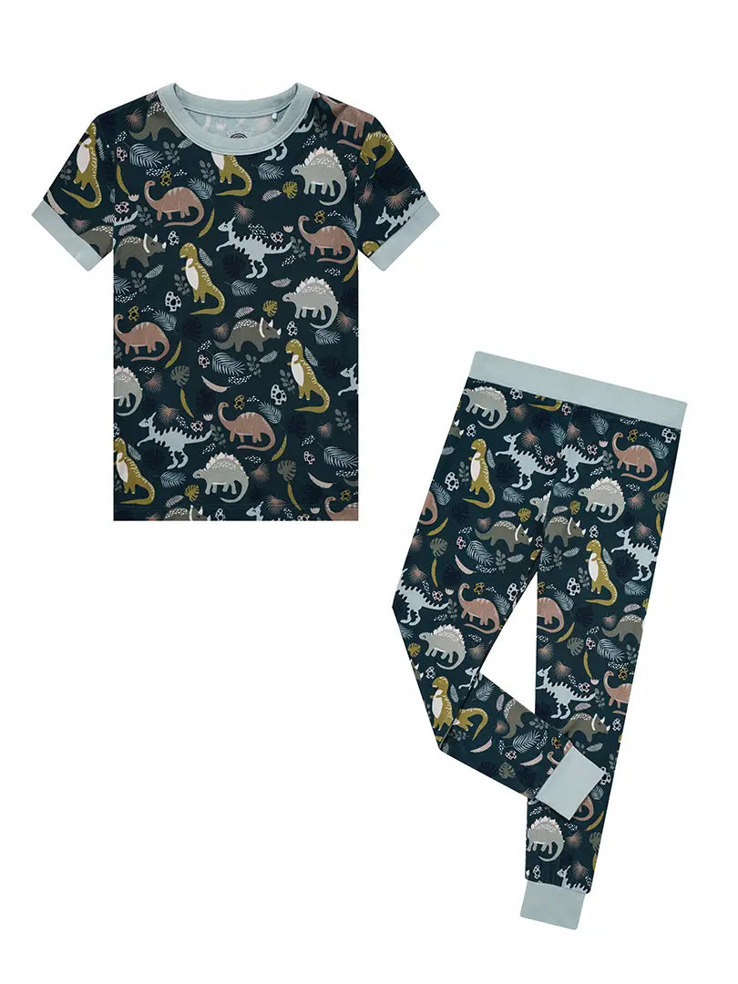 Prehistoric Friends Bamboo Pajamas (Baby/Toddler) image 1