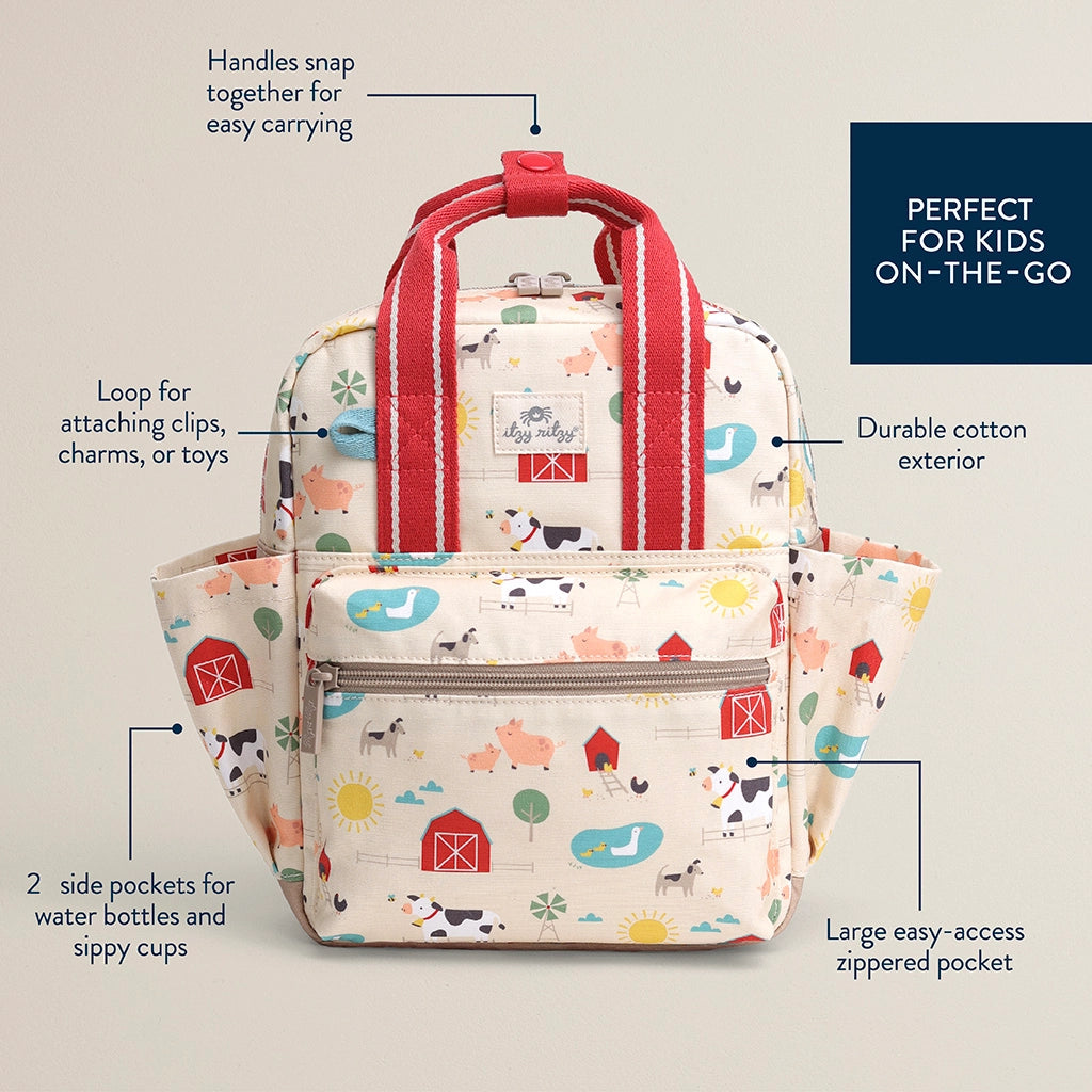 Itzy Bitzy Backpack - Strawberries & Cream
