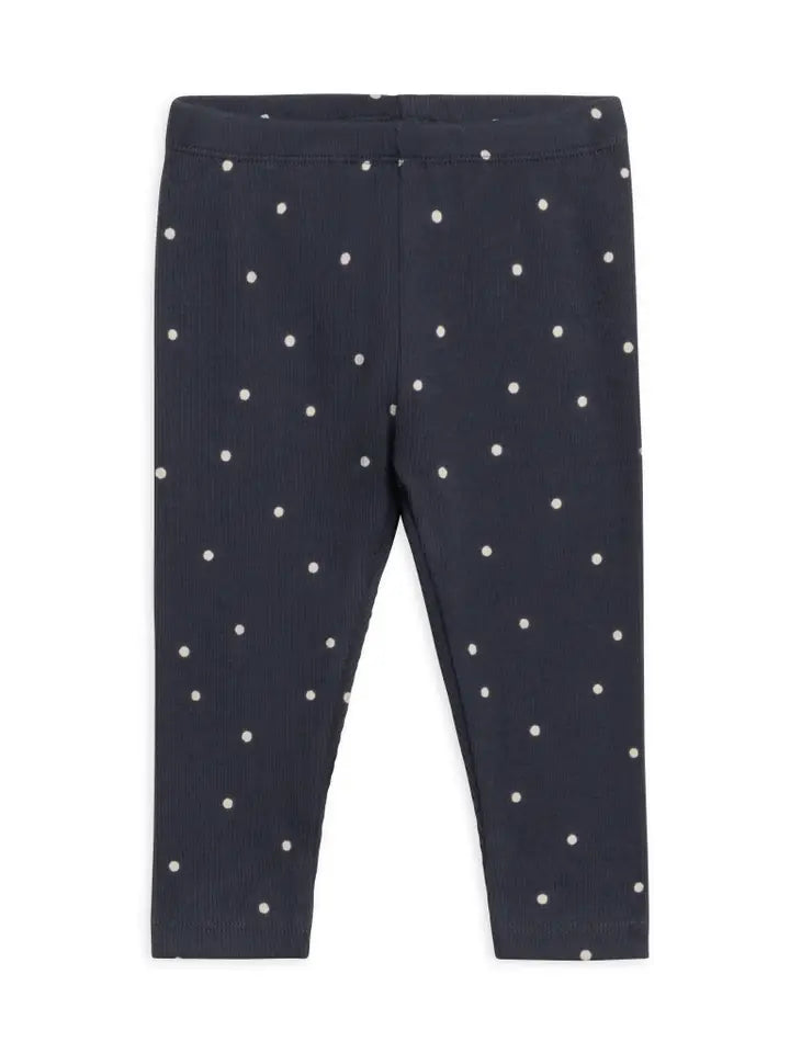 Lennon Ribbed Leggings - Mini Polka / Navy image 0