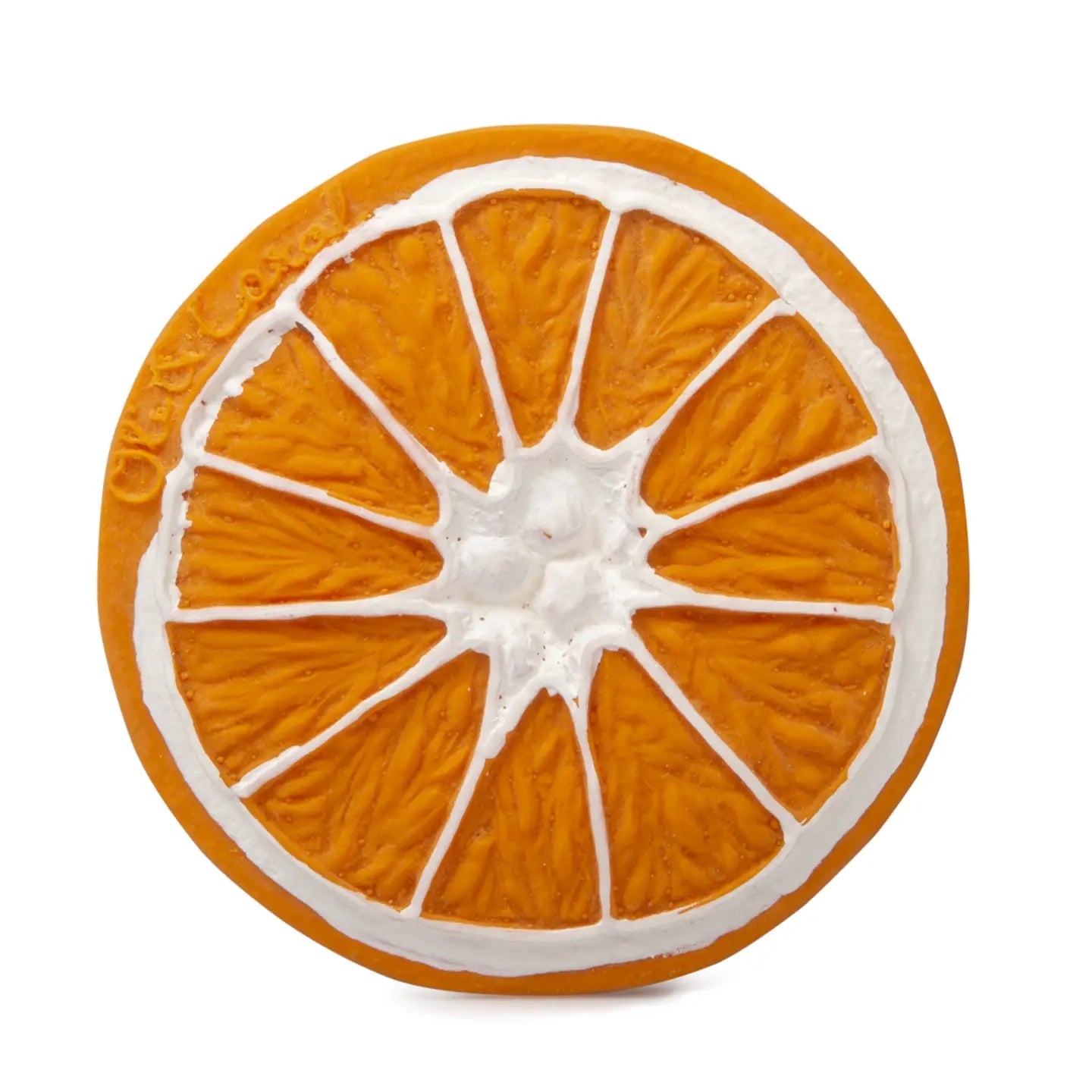 Clementino the Orange | Natural Rubber Baby Teether