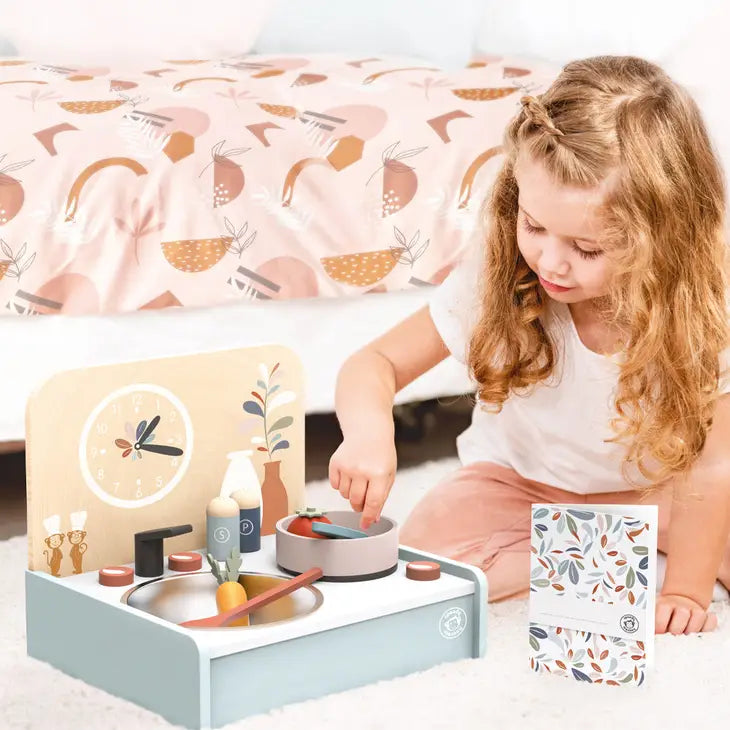 Mini Tabletop Wooden Kitchen Set image 2