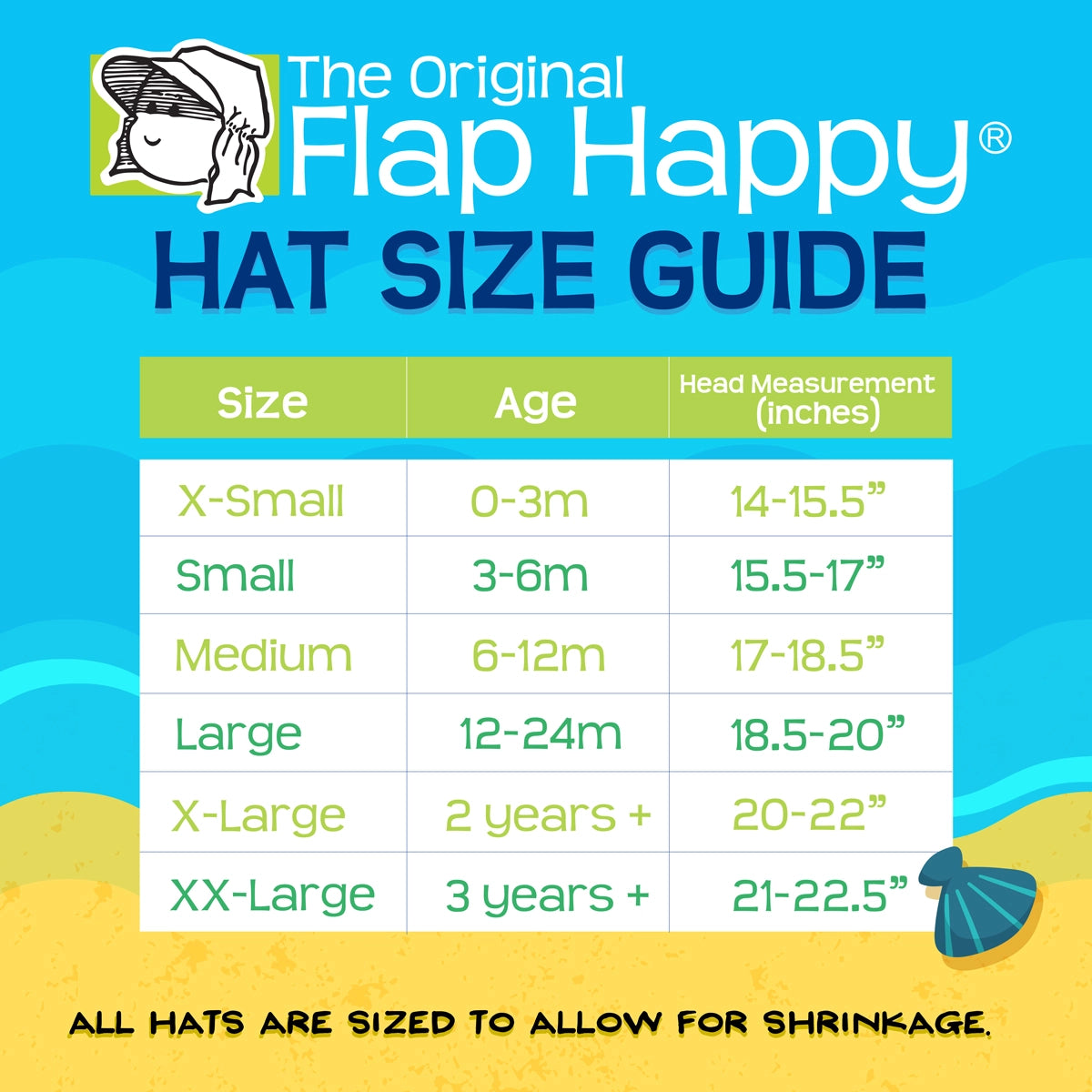 Original Flap Hat with Ties | Kids Upf 50+ Sun Hat