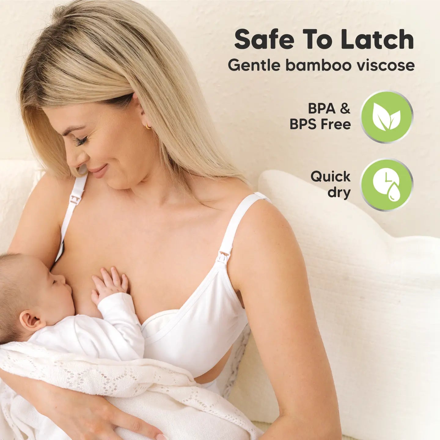SOOTHE Organic Nursing Pads (White, X-Large 5.5")