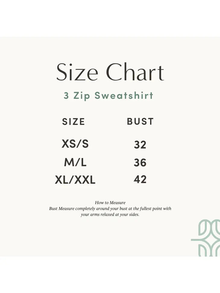 Oversized Funnel Neck Three Zip Breastfeeding Sweatshirt image 3