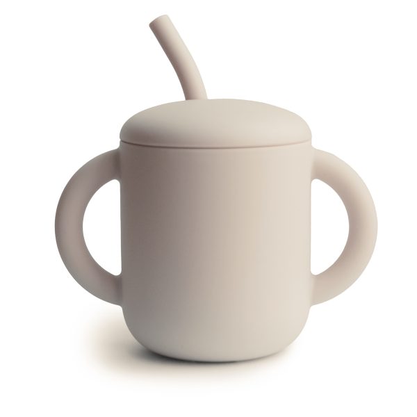 Silicone Training Cup + Straw image 2