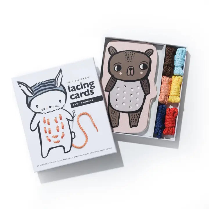 Lacing Cards - Baby Animals image 1