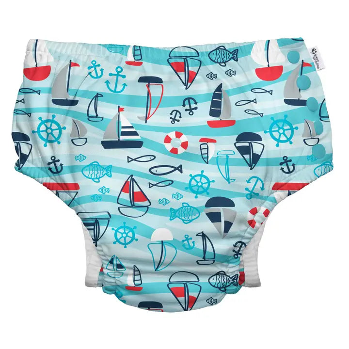 Eco Snap Swim Diaper with Gusset image 5