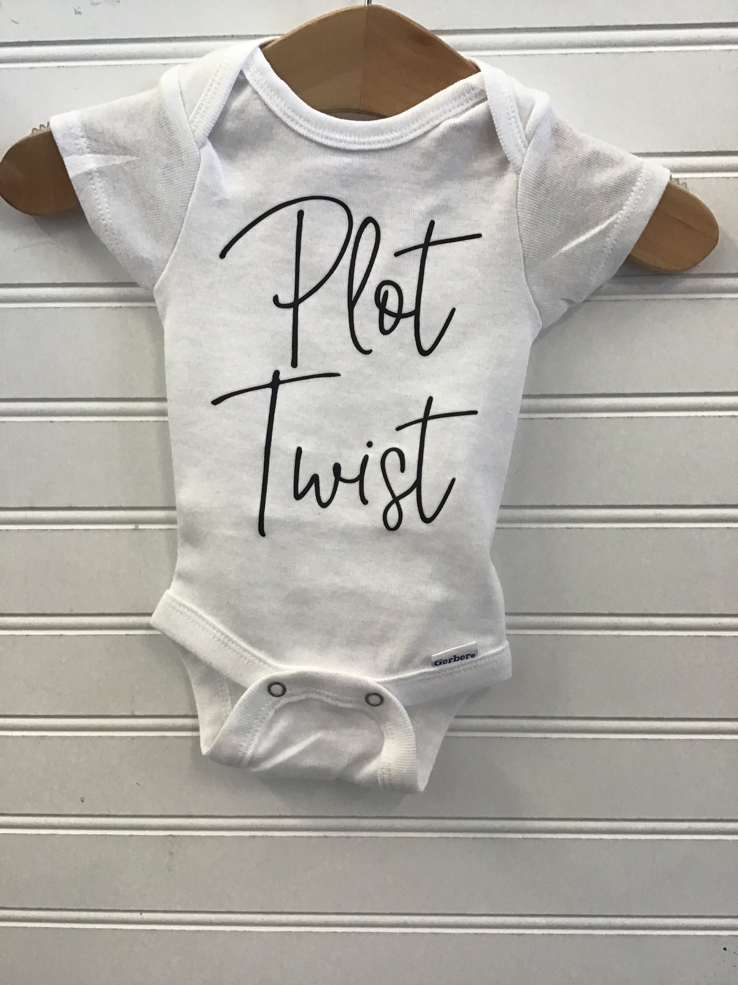 Plot Twist Pregnancy Announcement Onesie
