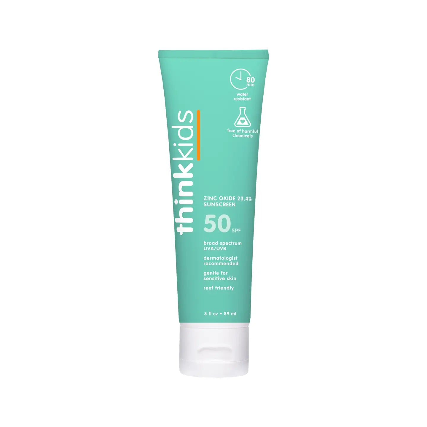 Think Kids Spf 50 Sunscreen (3oz), Ewg Rated #2