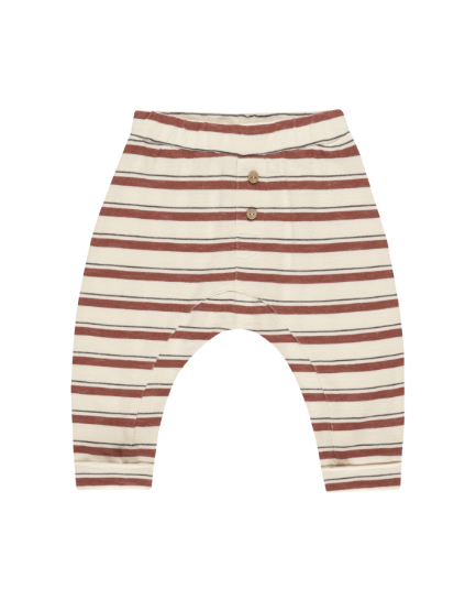 Baby Cru Pant || Brick Stripe image 0