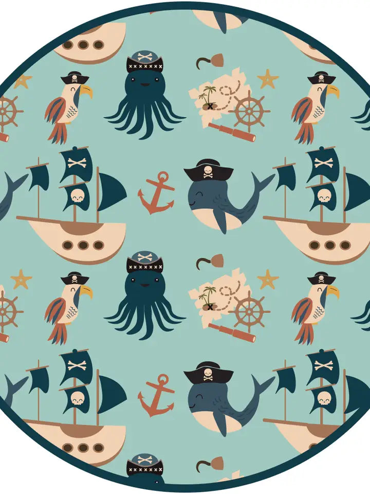 Pirate's Life Bamboo Convertible Baby Pajamas image 1