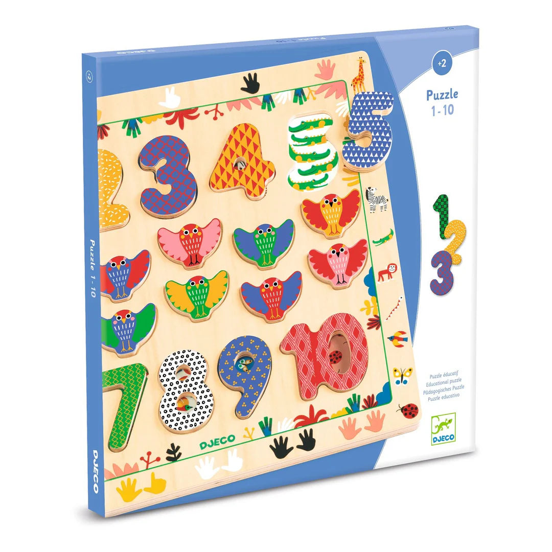 1 to 10 Wooden Puzzle