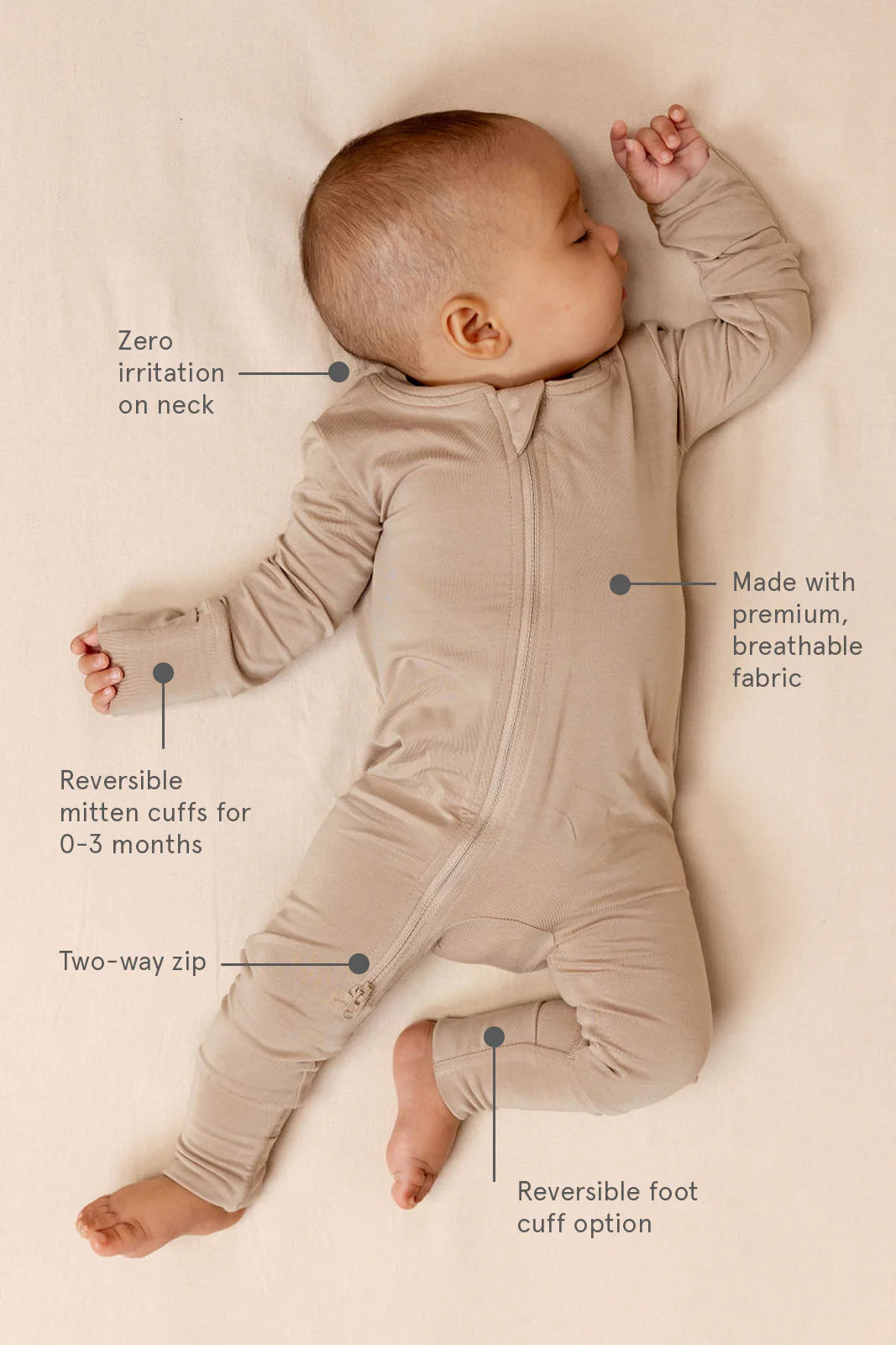 CloudBlend™ Footless Pajamas - Dove