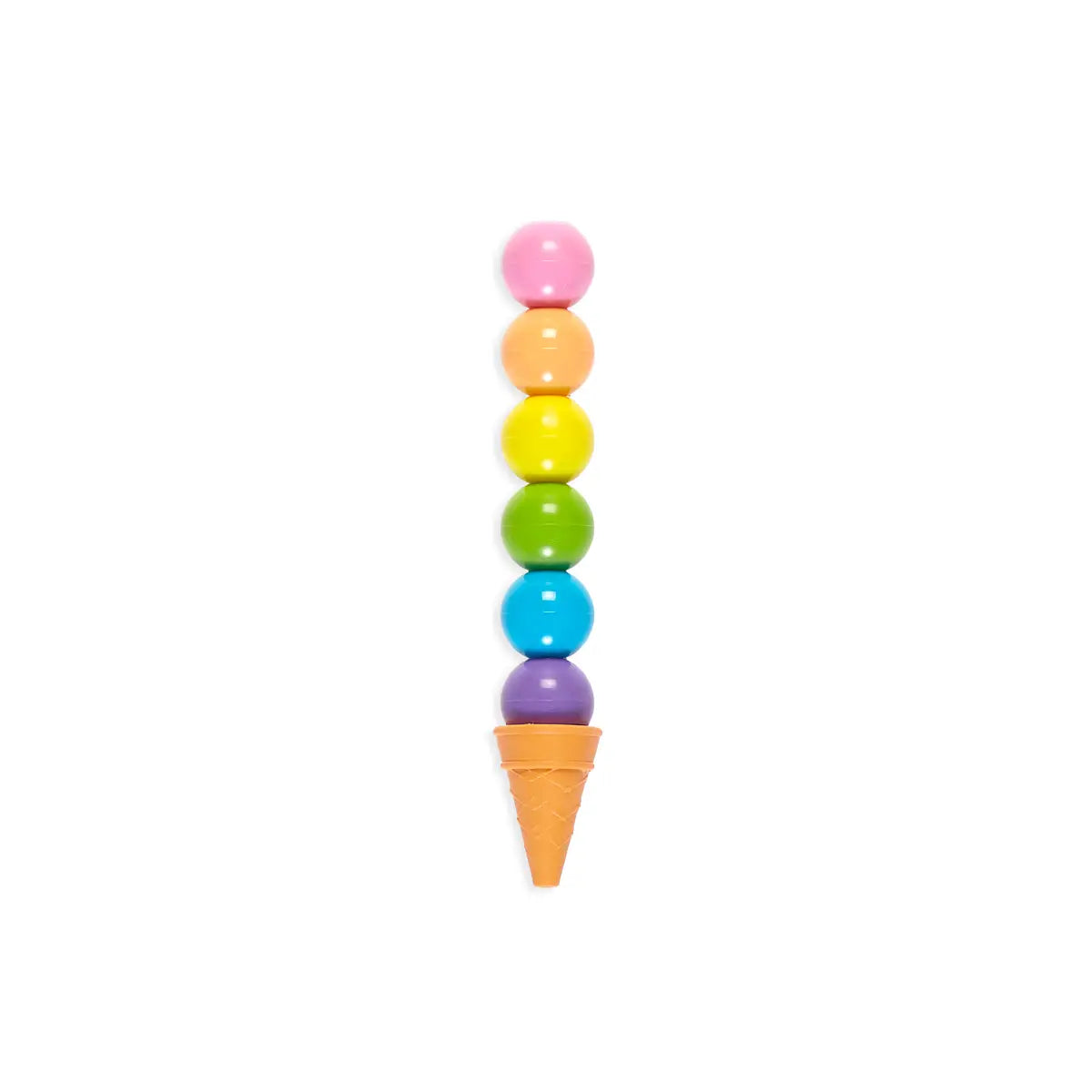 Rainbow Scoops Vanilla Scented Stacking Erasable Crayons image 1