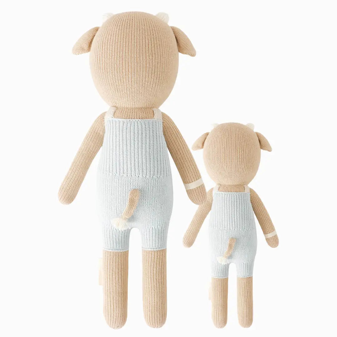 Asher the Cow Doll – Hand-Knit, 13" | Gives 10 Meals