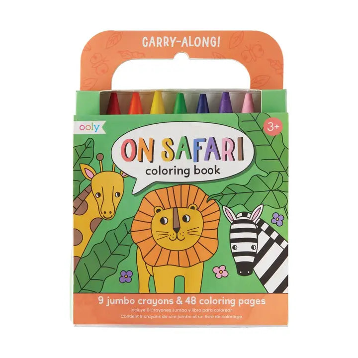 Carry Along Crayon & Coloring Book Kit-On Safari image 0