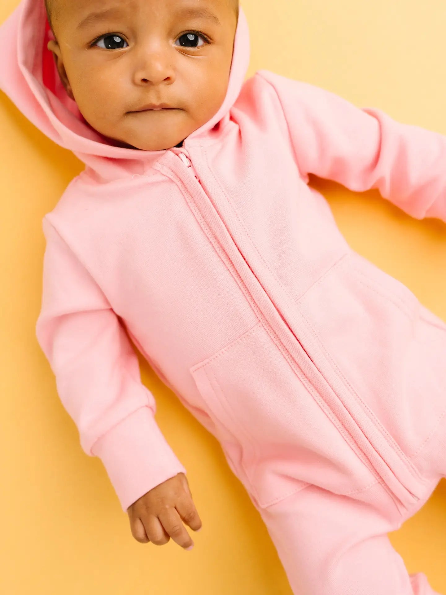 Hoodie Jumpsuit - Petal Pink