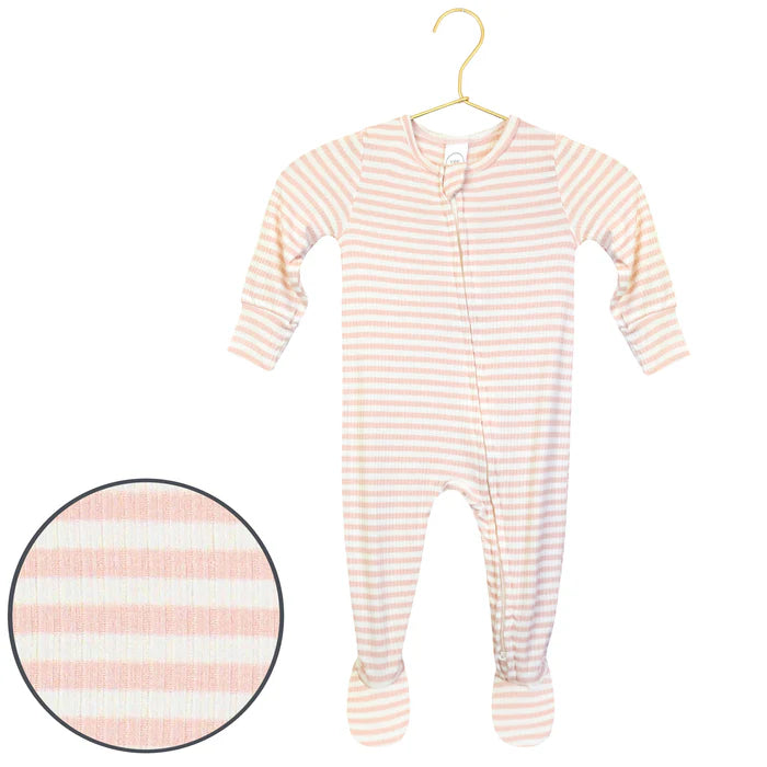 Lou Lou & Co - Harper Ribbed Zipper Footies