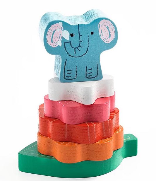 Puzz and Stack Happy Wooden Puzzle