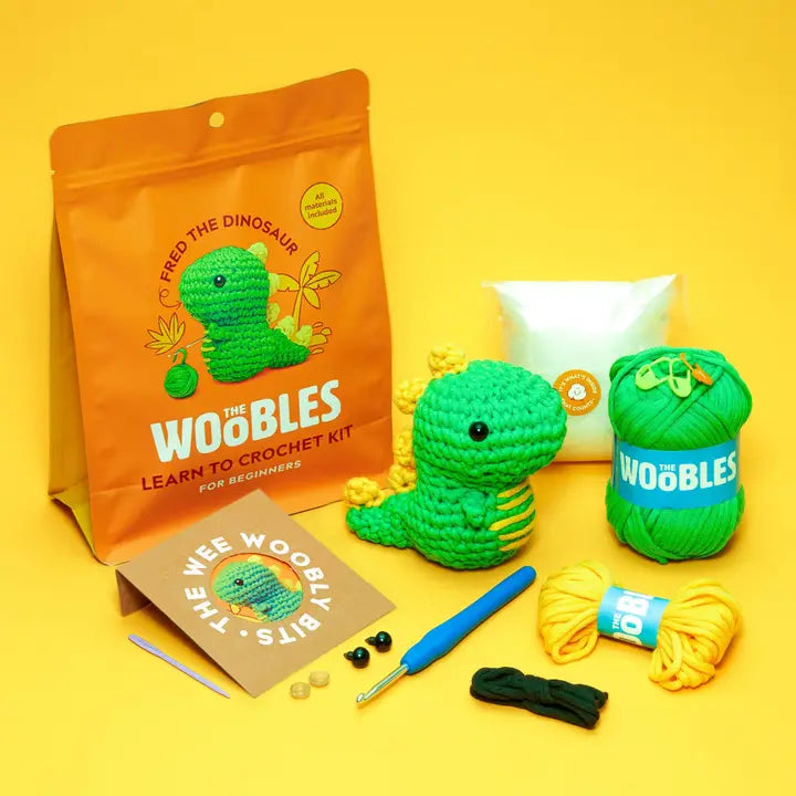 Fred the Dinosaur - Beginner Crochet Kit image 1