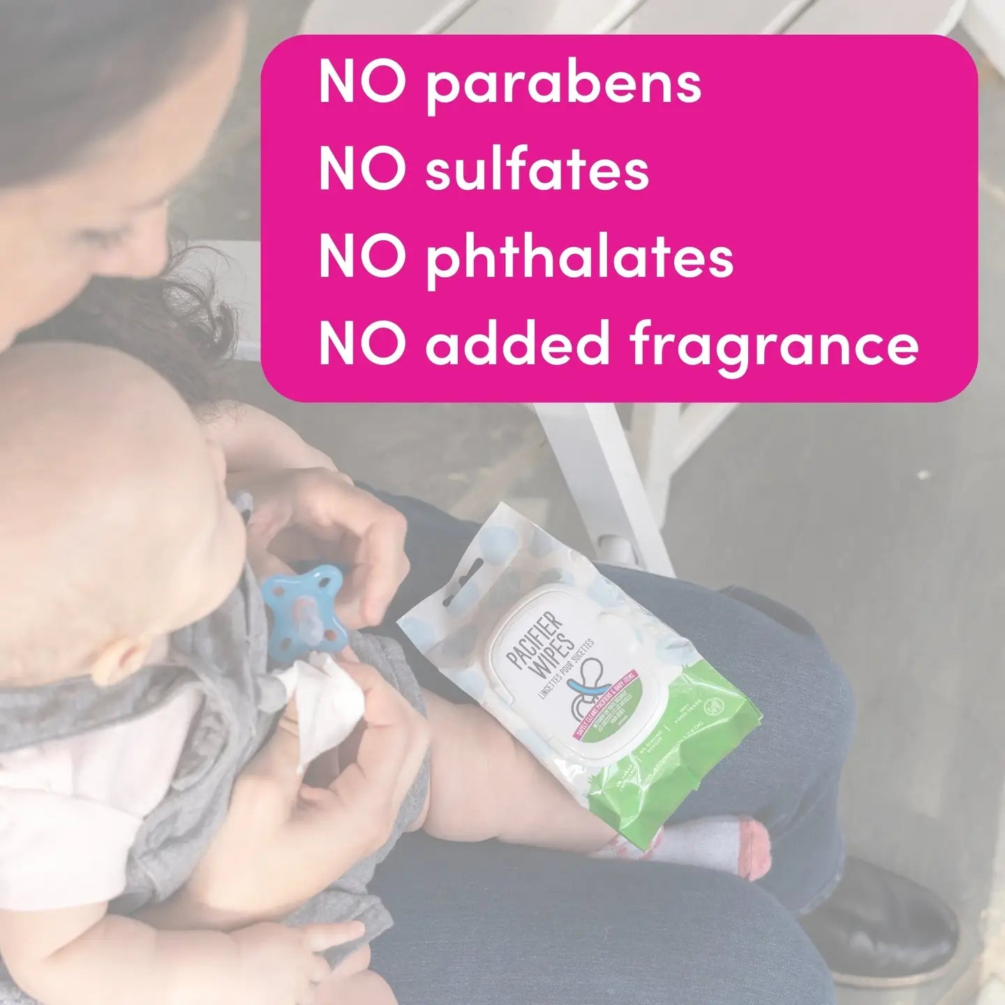 Dapple Pacifier Wipes, Fragrance Free