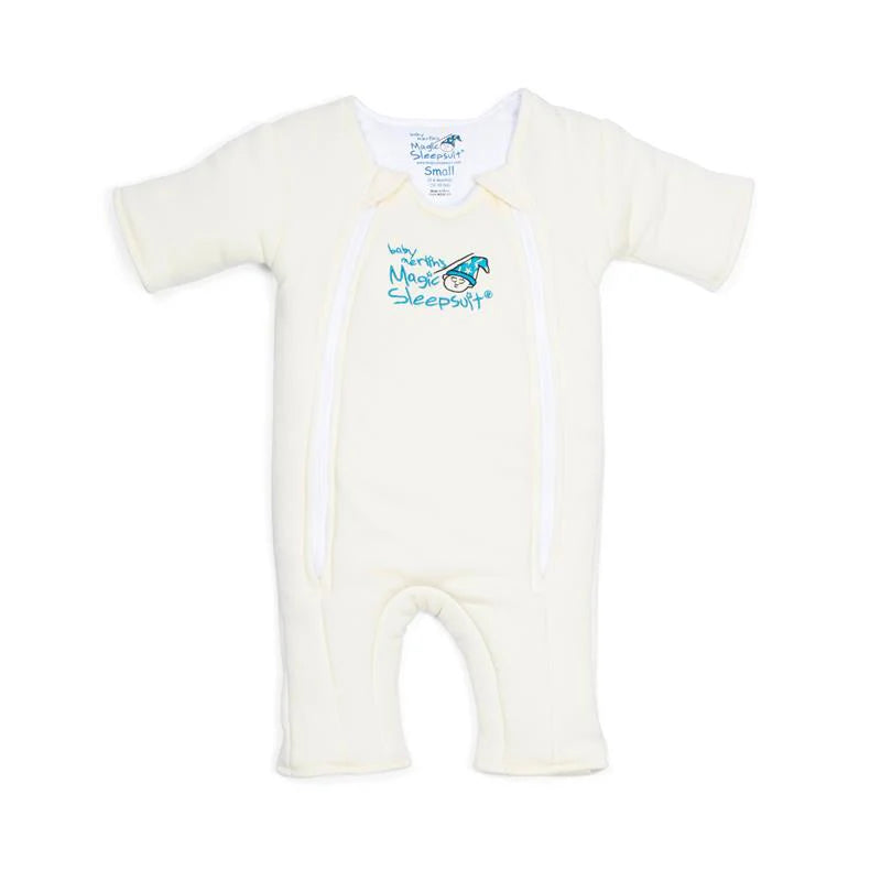 Baby Merlin's magic sleepsuit in cream.