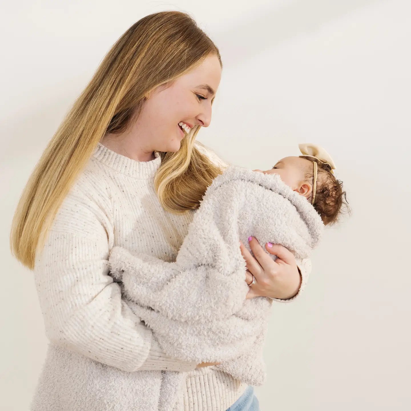 Saranoni Bamboni Receiving Blanket | Moonbeam