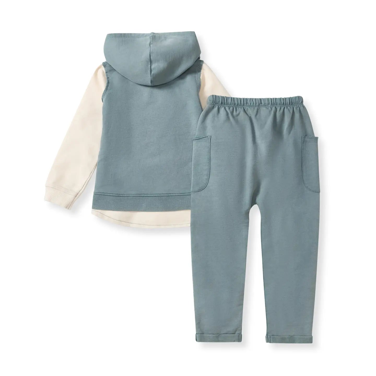 Acid Wash Sweatshirt & Pants Set | 100% Organic Cotton