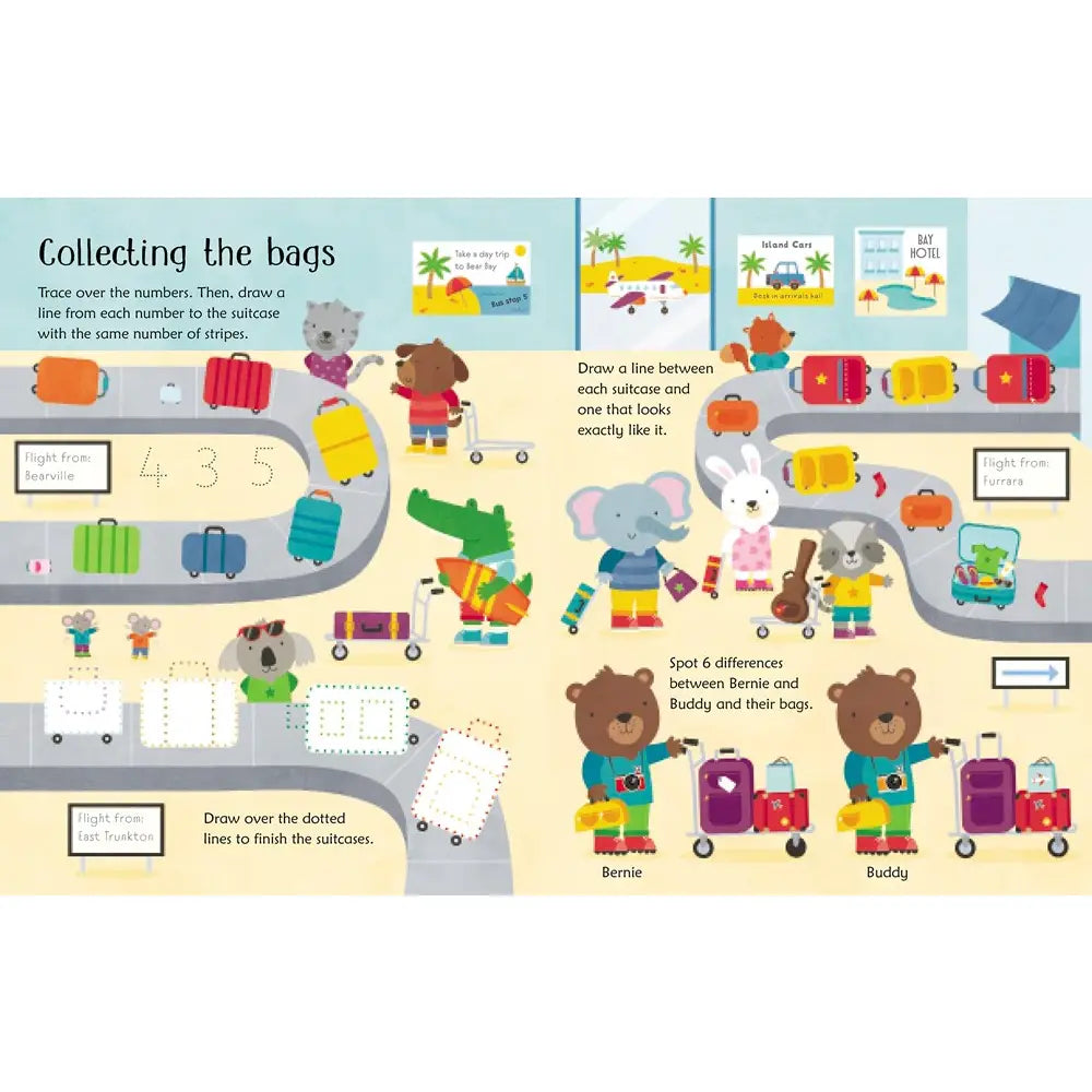 Wipe-Clean Airport Activities