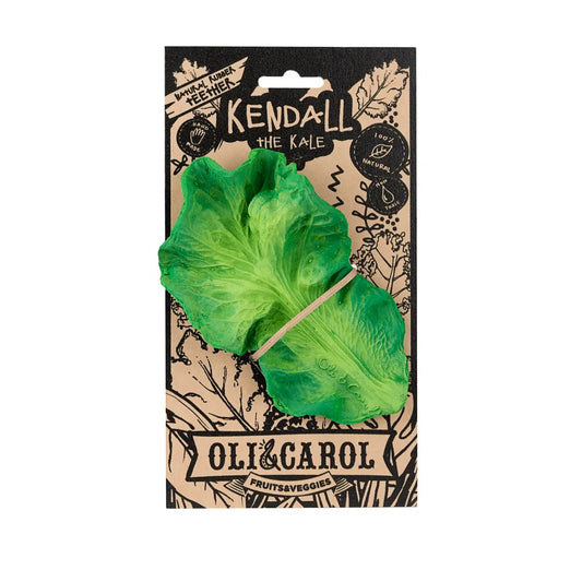 Kendall the Kale | Natural Rubber Baby Teether