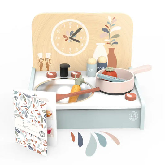 Mini Tabletop Wooden Kitchen Set image 0