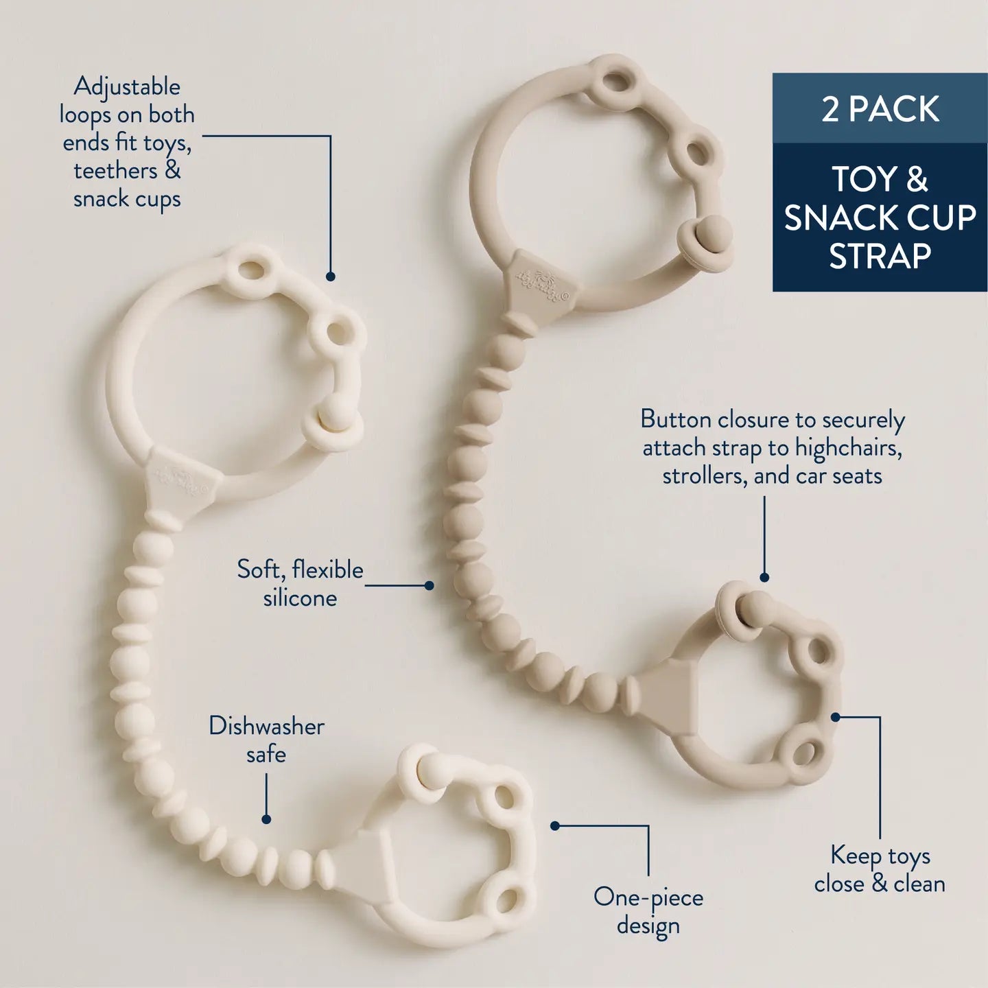 Itzy Strap Pack™ | Toy and Snack Cup Strap