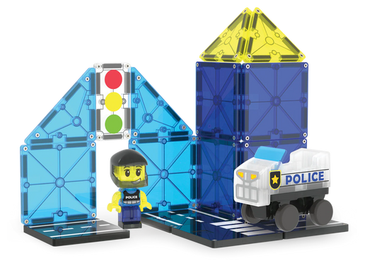 Magna-Tiles- Police Patrol 20 Piece Set