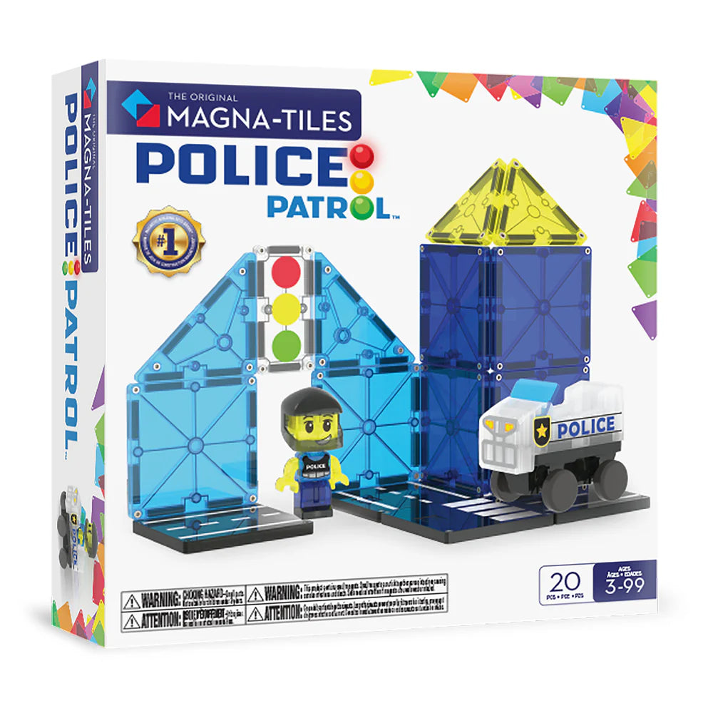 Magna-Tiles- Police Patrol 20 Piece Set