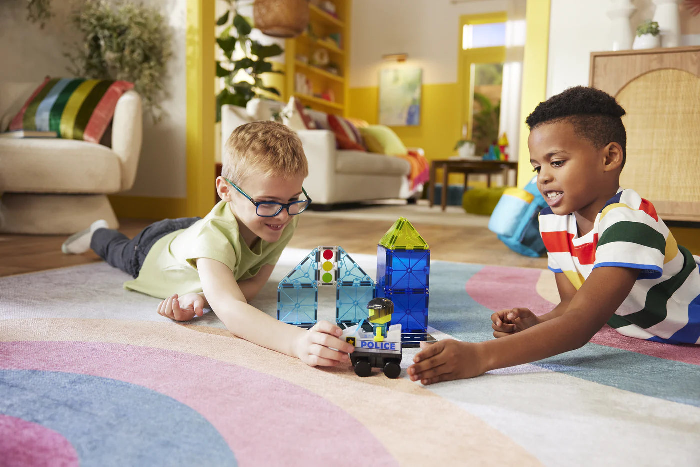 Magna-Tiles- Police Patrol 20 Piece Set