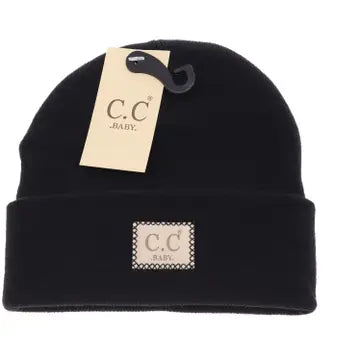 C.C Large Patch Newborn Knit Hat