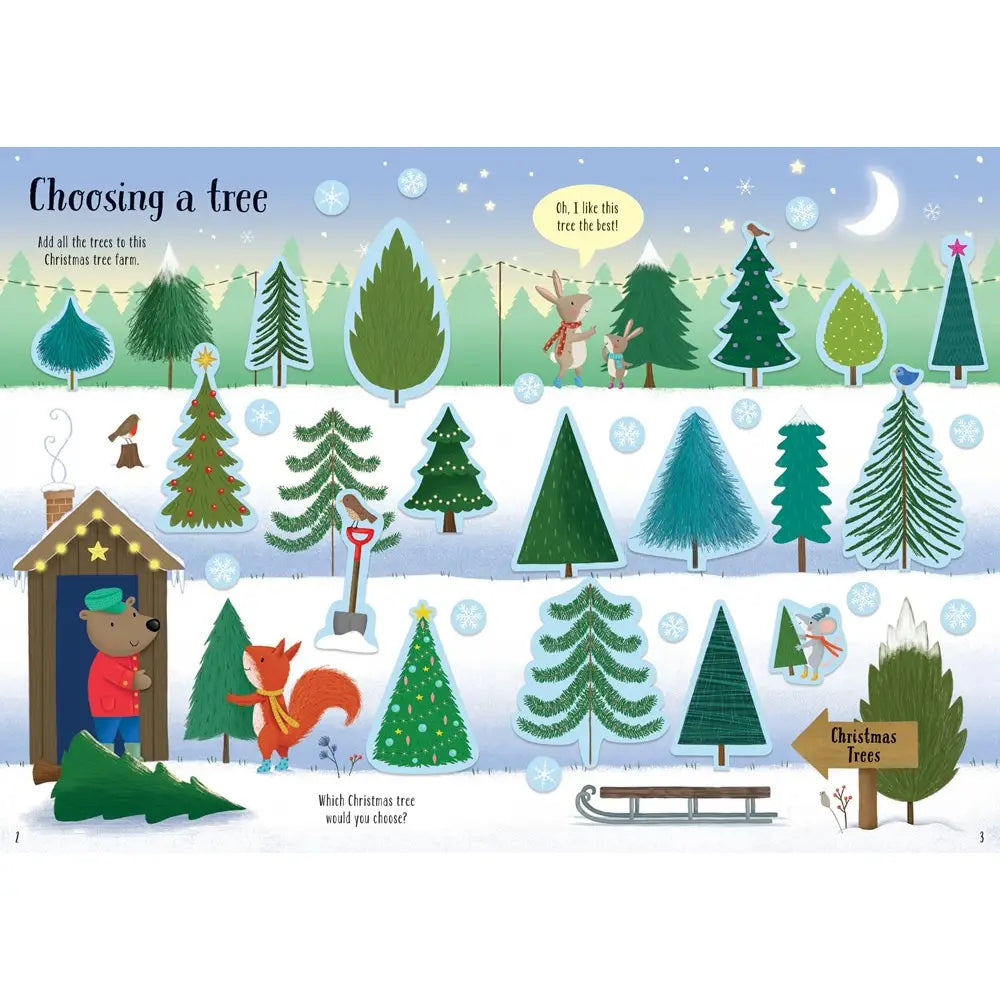 Sparkly Christmas Trees Sticker Book