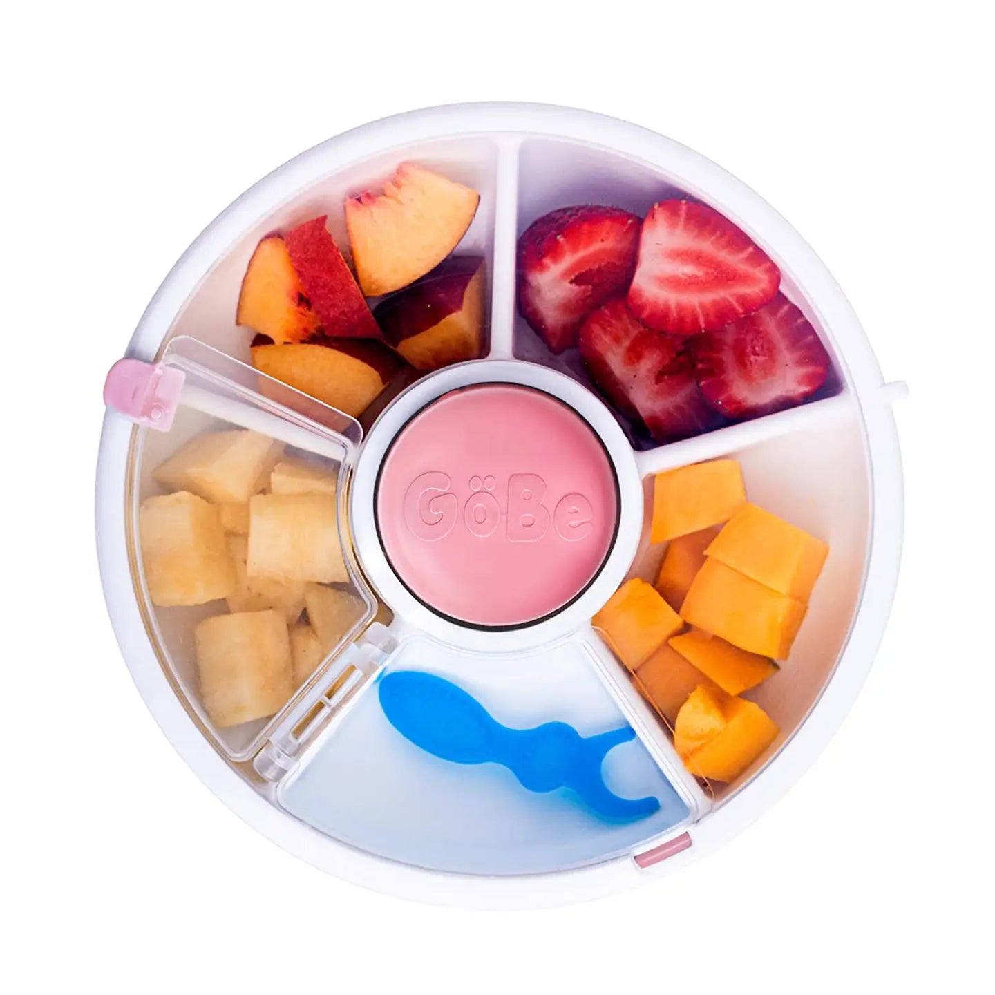 Gobe Kids Original Snack Spinner, Reusable Travel Snack Box