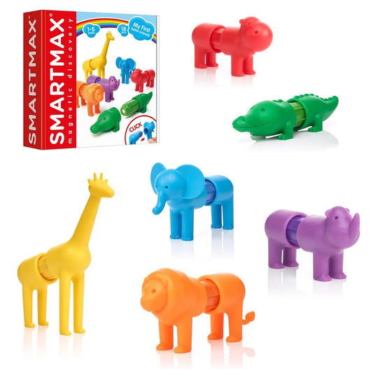 Smartmax My First Safari Animals | Magnetic Stem Set Ages 1+