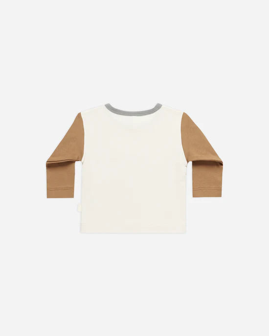 Long Sleeve Pocket Tee || Color Block image 1