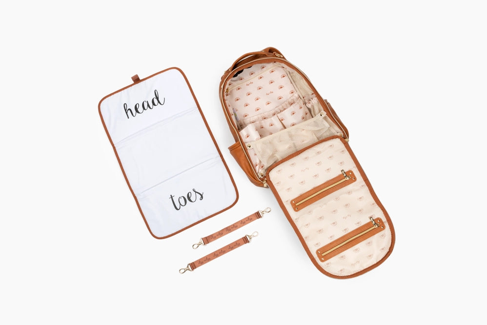 Cognac Boss Plus™ Backpack Diaper Bag image 4