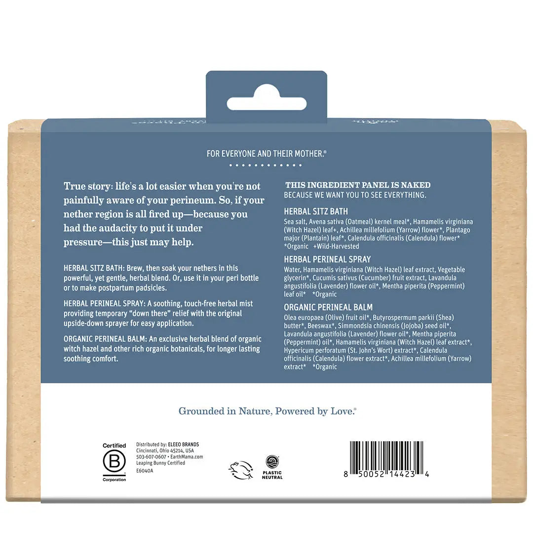 Earth Mama Take Care Down There® Postpartum Recovery Kit | Herbal Relief