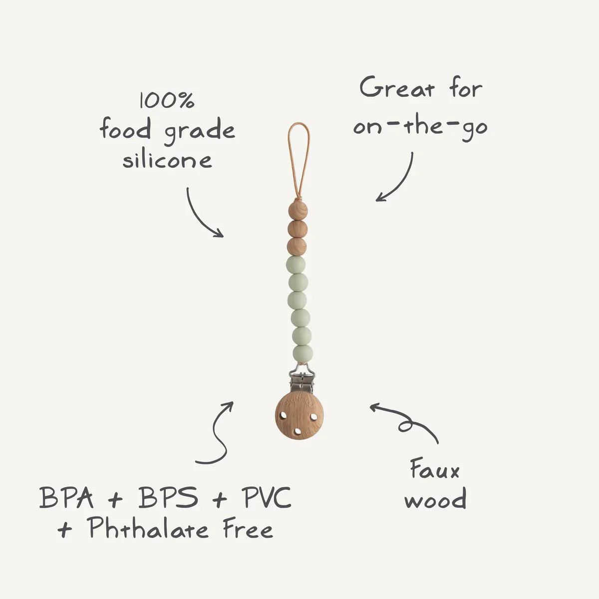 Silicone Pacifier Clip - Eva image 6